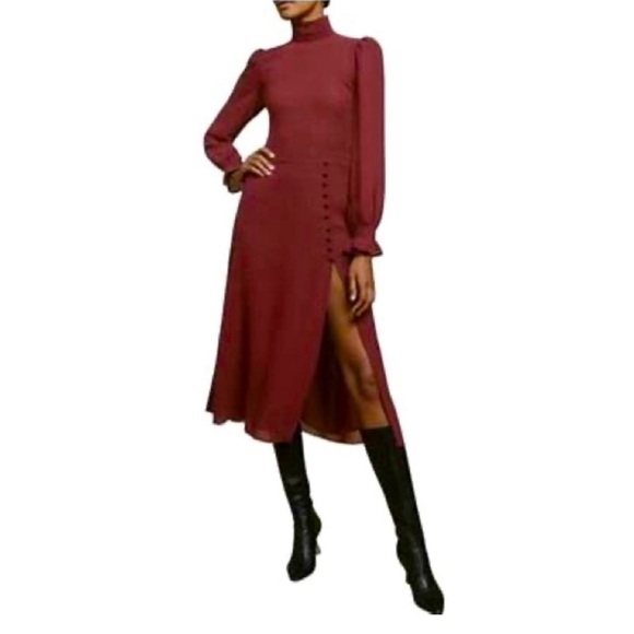Reformation Stevie Dress in Plum - Picture 4 of 10